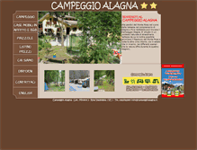 Tablet Screenshot of campeggioalagna.it